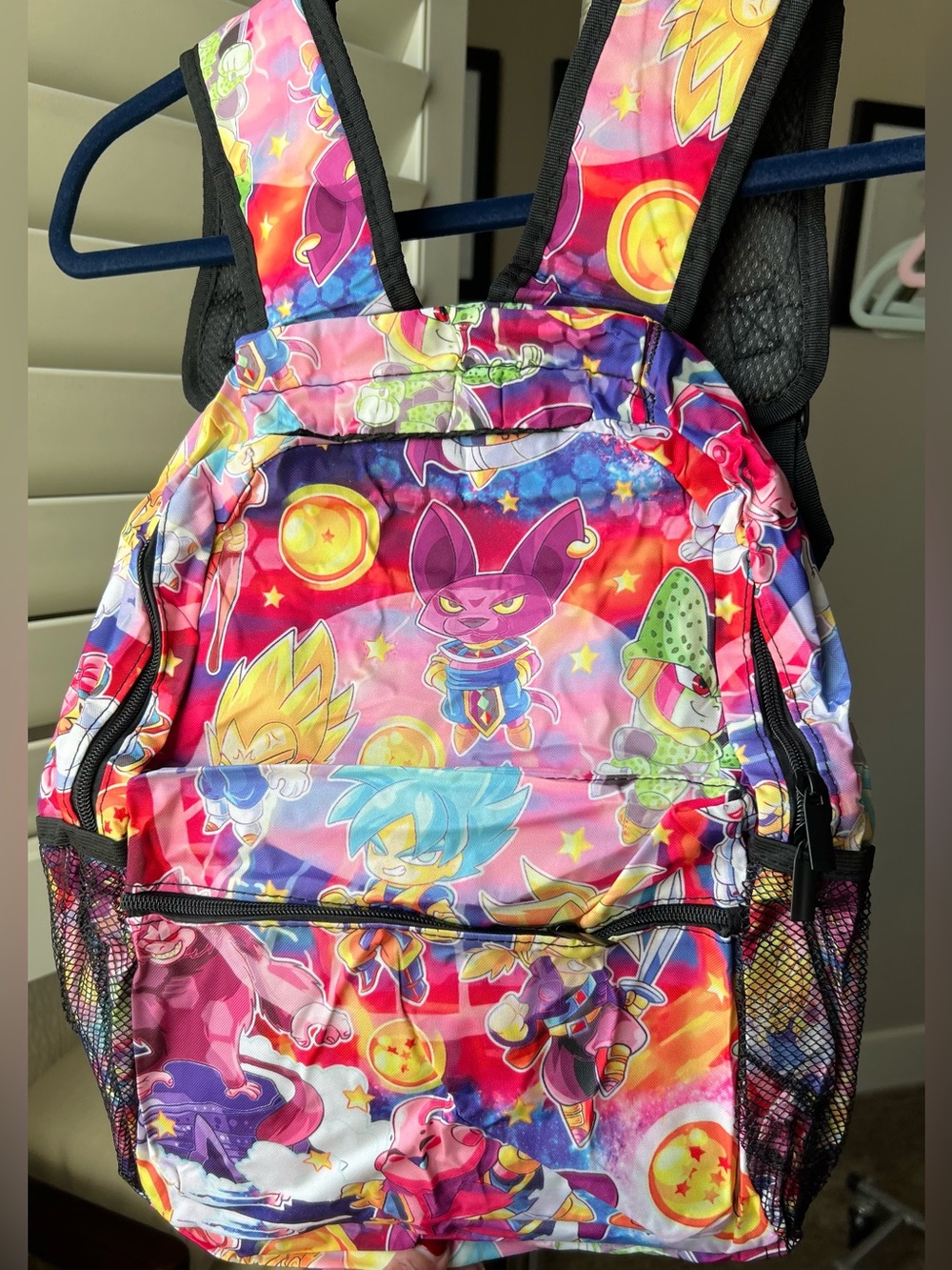 Kids NEW Colorful Anime-Print Backpack - Pink Multicolor